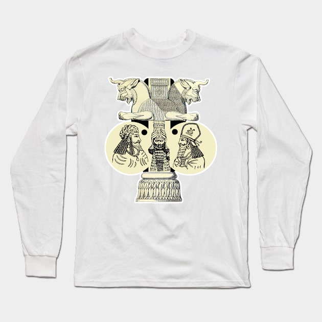 Mesopotamia Assyrians and Sumerians art architecture Long Sleeve T-Shirt by Marccelus